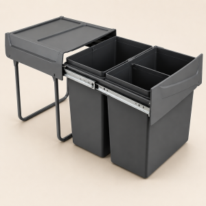 Soft Close Sliding Waste Bin System
