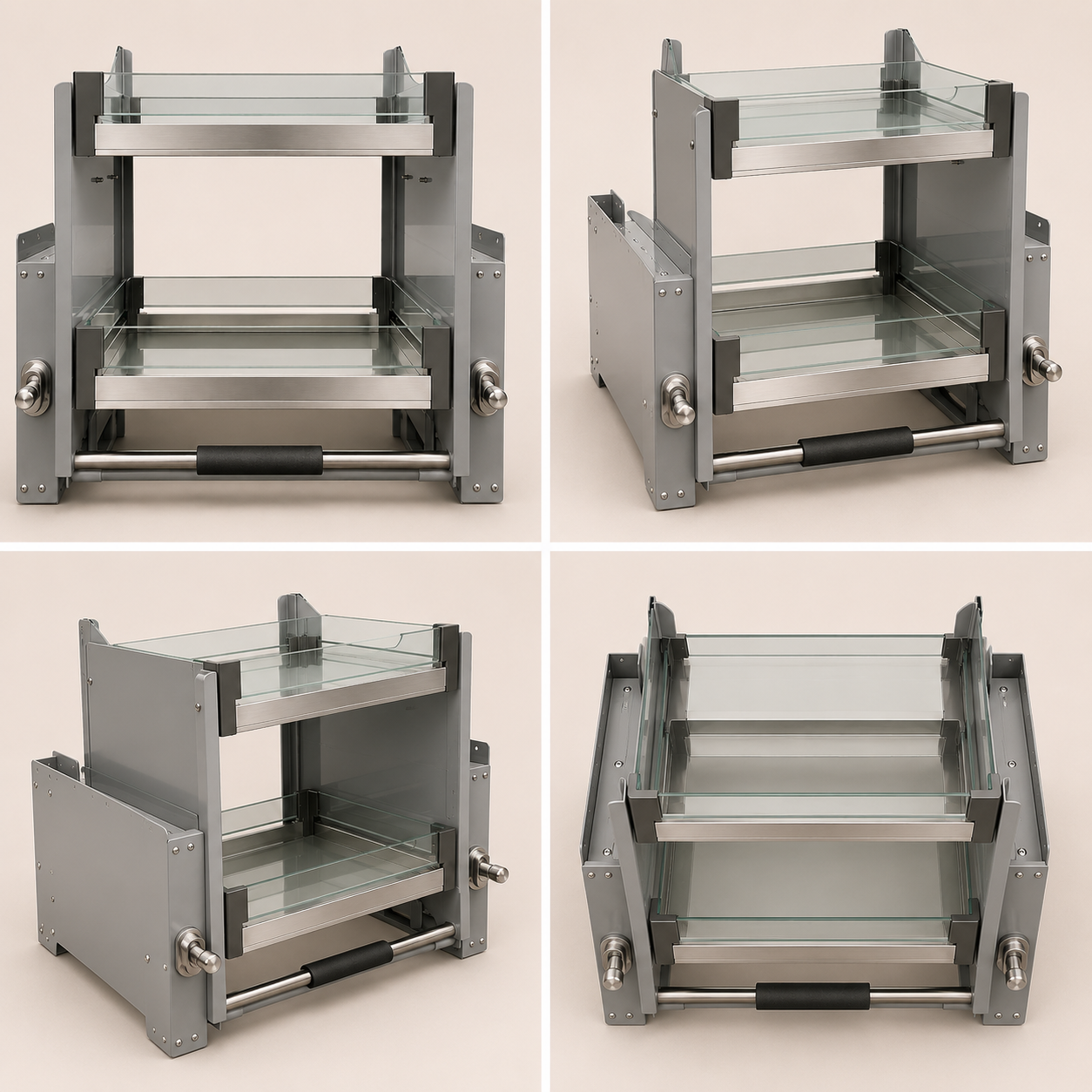Elevator Pull Down Glass Basket - Image 2
