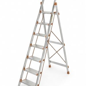 7-Step Stainless Steel Folding Ladder