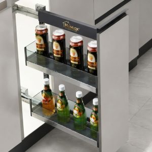 Glass Bottle Pull-Out Organizer (2 & 3 Shelf)